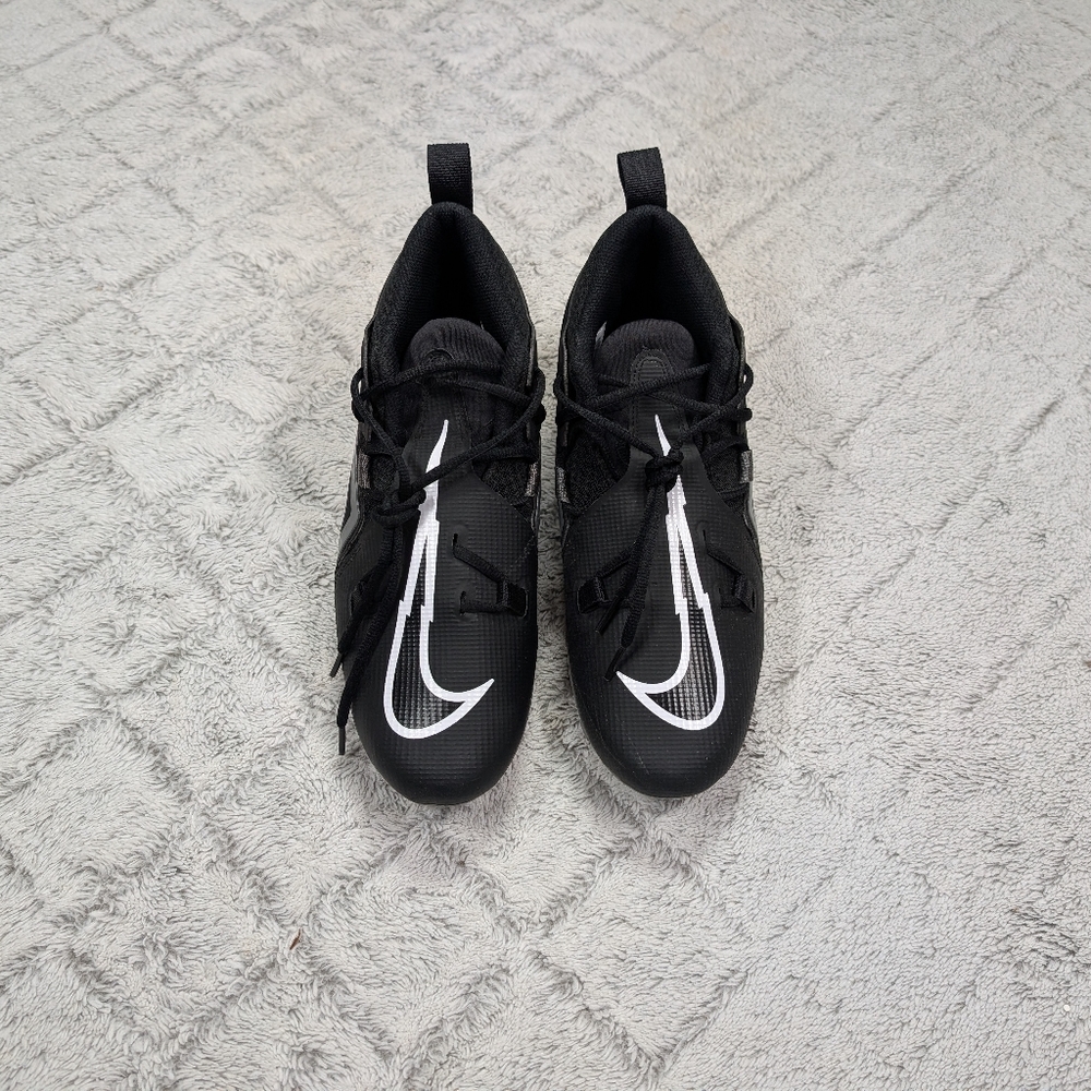 Nike Alpha Menace Pro 3 Black Iron Gray Football Cleats Mens Sz 10 CT6649-010 - Picture 2 of 7